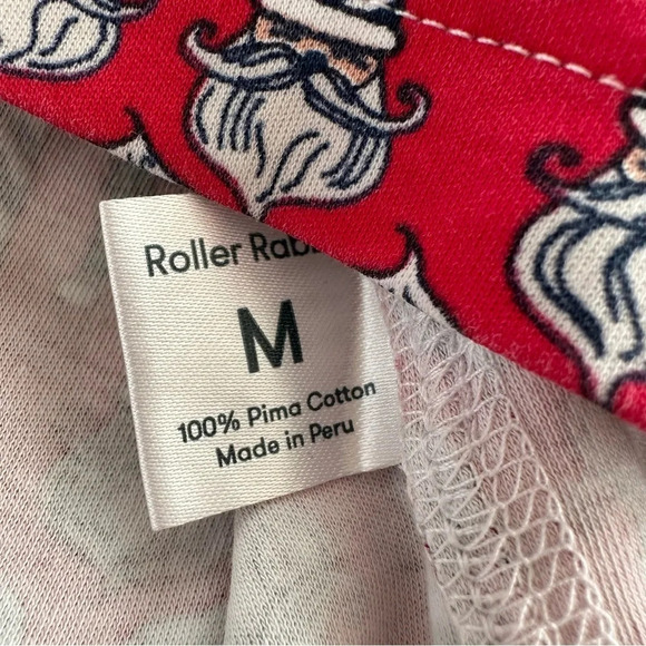 TOP ONLY Roller Rabbit Maisonette St Nick pajama top Spencer Medium Red Holiday - Picture 5 of 7